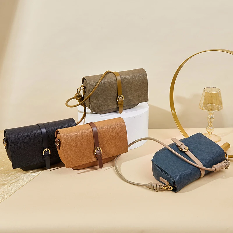 Sac Bandoulière Femme Décontracté en Cuir de Vachette Sac à Épaule Élégant et Pratique Idéal pour le Quotidien Grand Espace de Rangement et Confort
