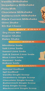 Pai Fresh Juice Centre menu 1
