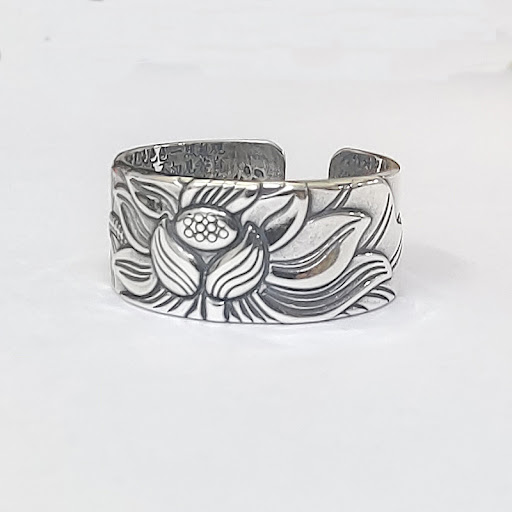 Title 2, 999 Pure Silver Ring Vintage Thai Silver Craft ...
