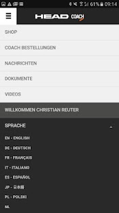 HEAD Coach App - náhled