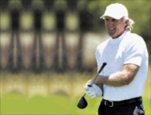 NOT TOOTHLESS: Greg Norman. © Unknown.