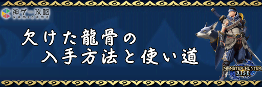 欠けた龍骨