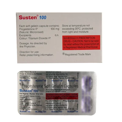 SUSTEN 100 MG CAP 10'S