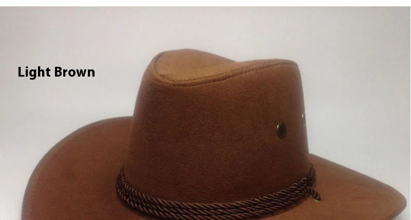 Title 26, Mens Cowboy Hat Double Sided Suede Sun Hat wit...