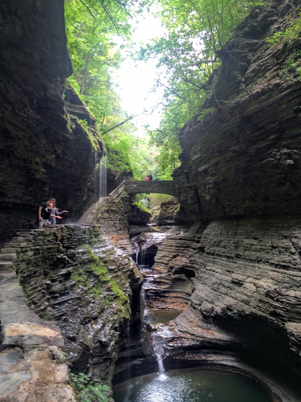 They have done a fantastic job making this place accessible to the many throngs of folks that visit here each year. It is over 1.5 miles from one end to the other, and over 880 steps if you take the gorge trail up. we took the gorge trail up, and the Indian trail back down. Fantastic!