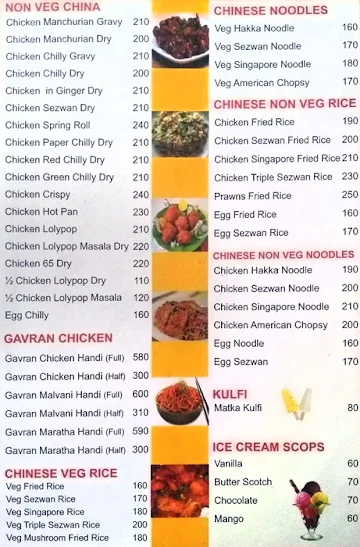 Hotel Aishwarya menu 