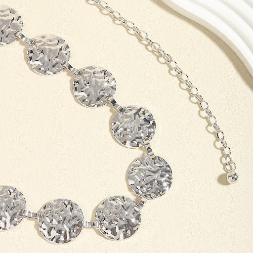 Title 13, Sexy Ladies Metal Waist Chain Round Irregular P...
