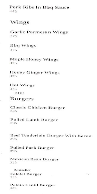 Circars Bistro menu 3