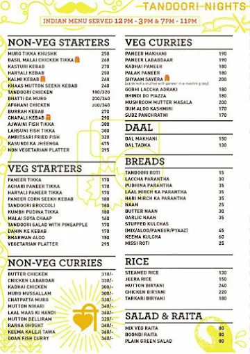 The Delhi Canteen menu 