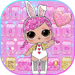 Cover Image of 下载 LOL Glitter Girl keyboard 10001001 APK