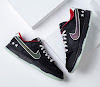 lpl x nike dunk low black/white-bright crimson