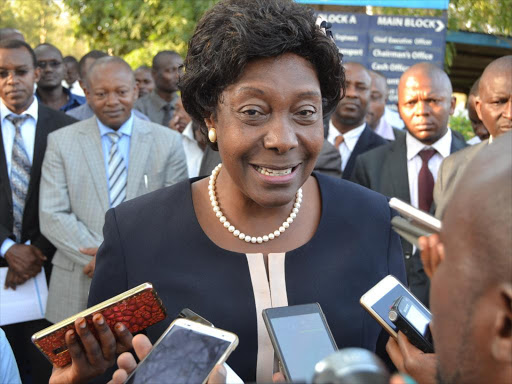 Kitui Governor Charity Ngilu on Tuesday evening / MUSEMBI NZENGU