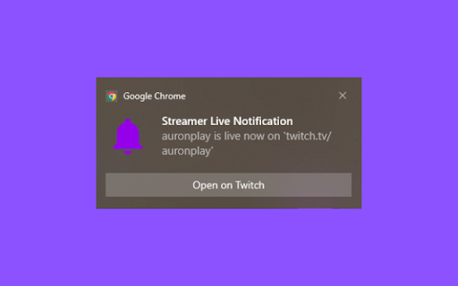 Streamers Live Notification