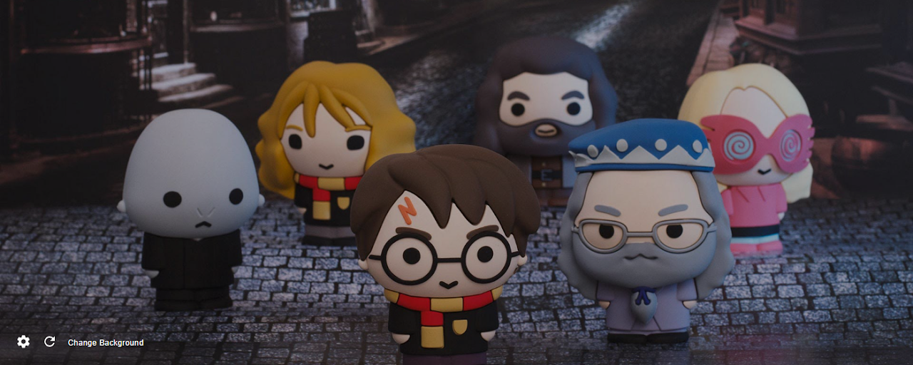 Harry Potter Chibi New Tab Wallpaper Theme Preview image 1