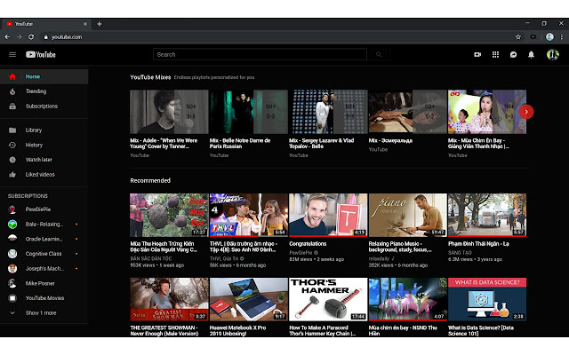 dark mode for youtube pc