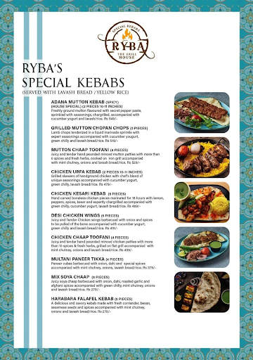 RYBA Cafe & Dining menu 