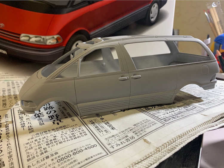 GR デリボーイさんが投稿したプラモデル制作・エスティマ・TCR11Wに関するカスタム事例の投稿画像1枚目
