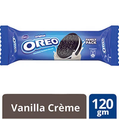 Cadbury Oreo Golden Vanilla Creme Biscuit 120 Gm