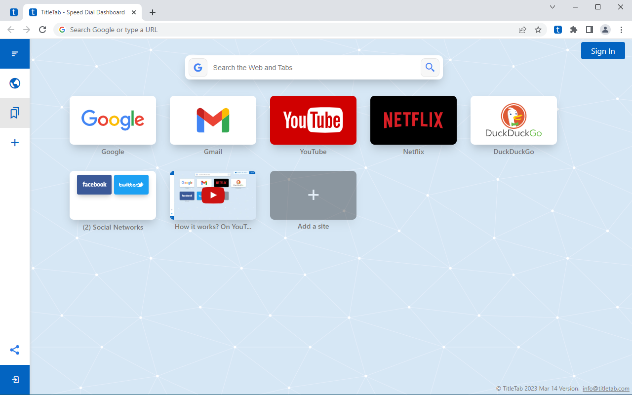 TitleTab - Speed Dial Dashboard Preview image 3