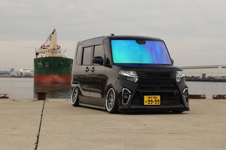 タントカスタムの車高調整・うーん…なんだろ…・注文しました笑・初九州に関するカスタム事例の投稿画像2枚目