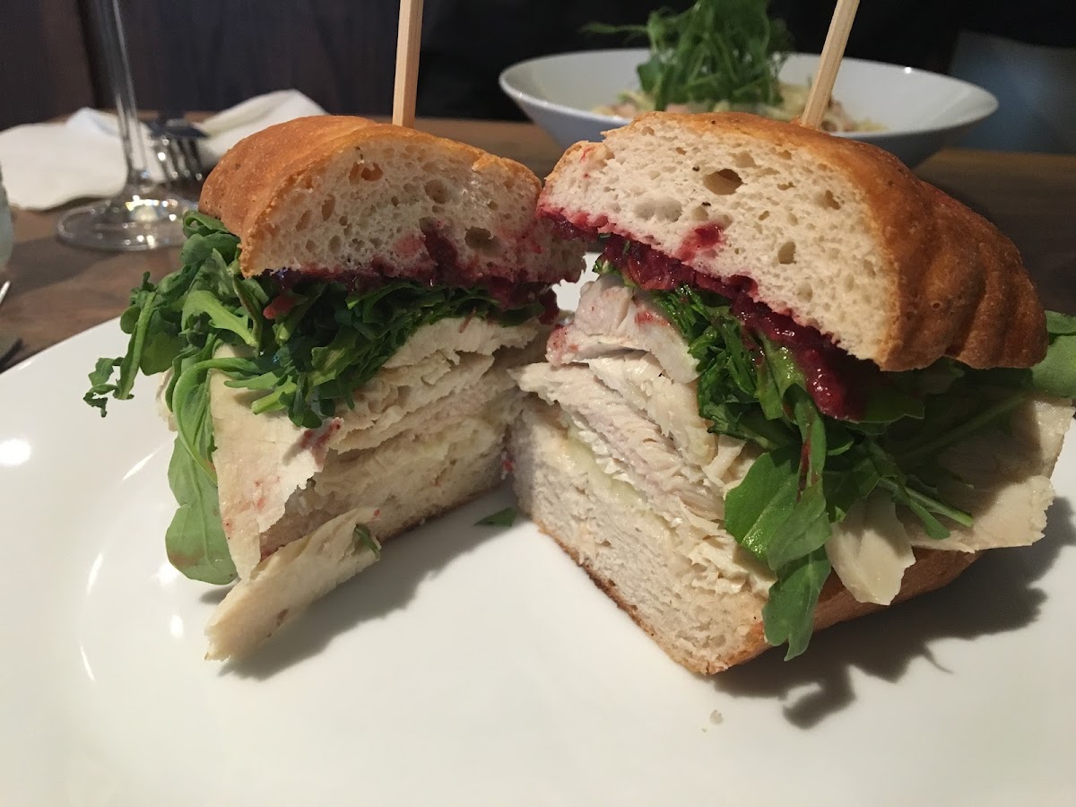 Turkey Brie sandwich on gf bread!