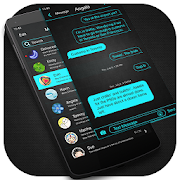 Neon Blue - Messaging 7 1.0 Icon