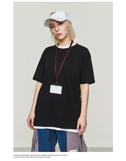 Title 62, Solid color short-sleeved T-shirt for men and w...