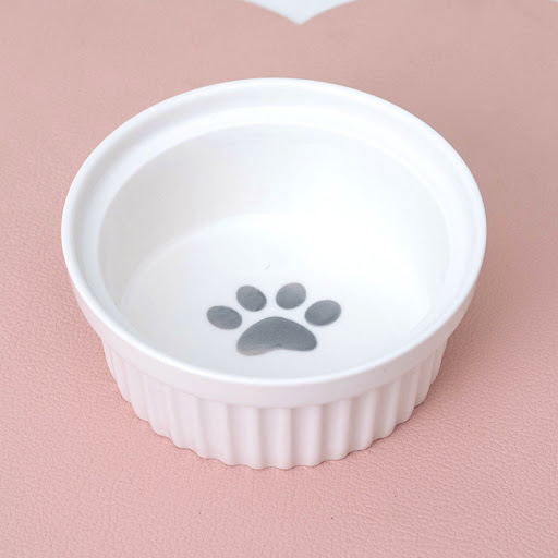 Title 9, Ceramic Double Cat Bowl Water Bowl Tall Diagona...