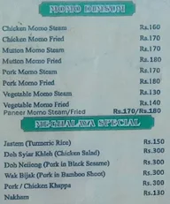 Shillong View menu 3