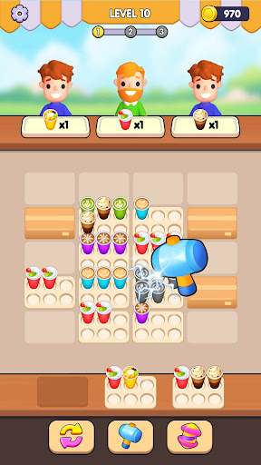 Screenshot Coffee Sort Pack: Merge Cafe