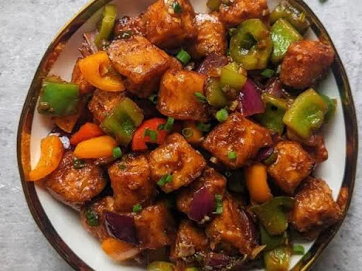 Paneer Chilli (Dry, 8 Pcs)