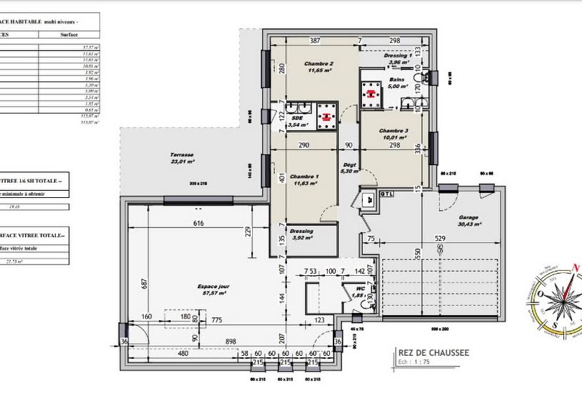  Vente Terrain + Maison - Terrain : 1 200m² - Maison : 115m² à Launaguet (31140) 