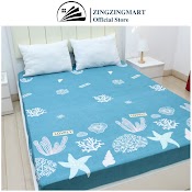 Ga Chống Thấm Cotton Bảo Vệ Đệm - Ngăn Thấm Nước Dành Cho Bé, Người Cao Tuổi | Zingzingmart Chống Thấm