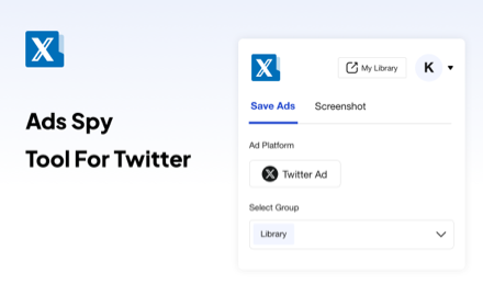 Ad Library-Twitter save ad downloader& Ad Spy small promo image