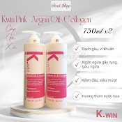 Dầu Gội Đầu Kwin Cặp Dầu Gội Xả Argan Oil, Collagen Phục Hồi Hư Tổn Hết Gàu Ngứa, Mềm Mượt, Super Recovery 750Ml