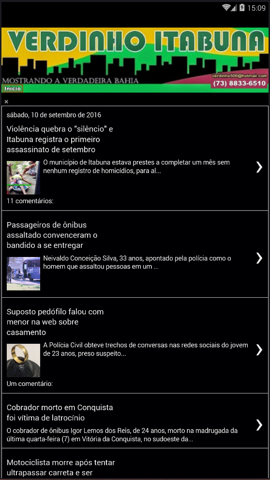 Blog Verdinho Itabuna Screen 2