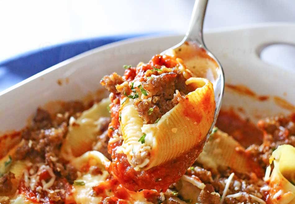 10 Best Stuffed Jumbo Pasta Shells with Meat Recipes