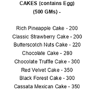 Bakecasa menu 1