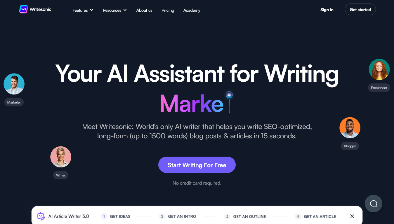 Writesonic - writing tool