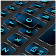 Blue Metal Keyboard icon