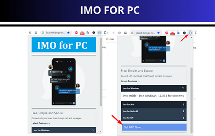 IMO For PC - Download IMO on your Windows, Mac, ios small promo image