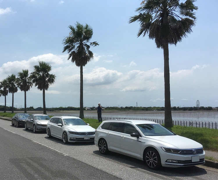 パサートのオフ会・千葉フォルニア・KW車高調・暑すぎ・猛暑を飛び越えて酷暑に関するカスタム事例の投稿画像1枚目