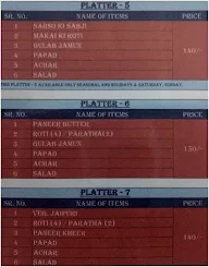 Zaika Punjab Ka menu 2