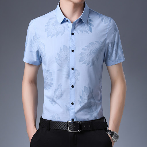 Title 8, Mens business short sleeve shirt
