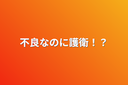 不良なのに護衛！？