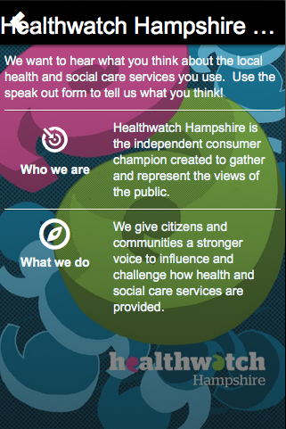 Healthwatch Hampshire Speak Up