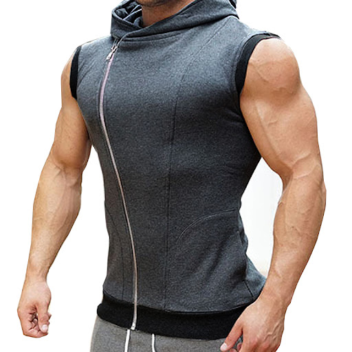 Title 7, Colorblock Mens Hooded Vest