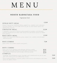 North Karnataka Food menu 1