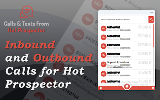 Calls and Texts from Hot Prospector