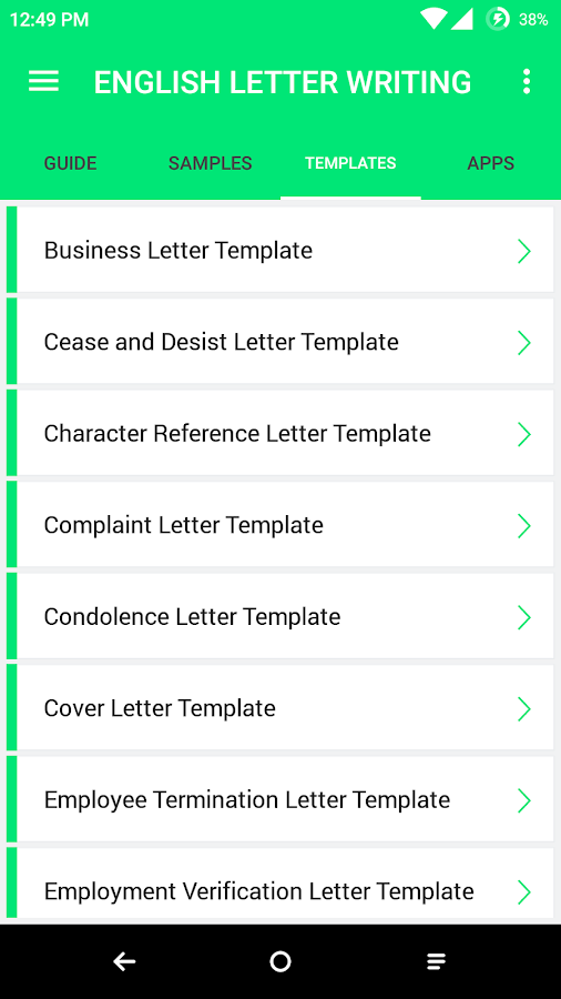 English Letter Writing - Android Apps on Google Play